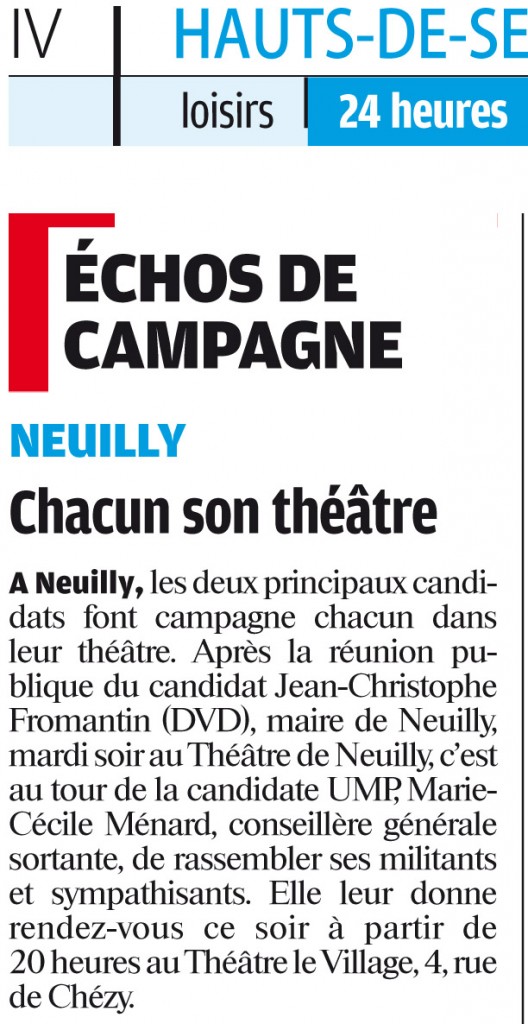 Echos de campagne du Parisien